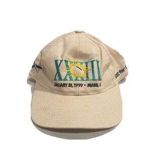 NFL Miami Hat Adjustable Snapback Reebok Vintage 1999 Superbowl Football XXXIII